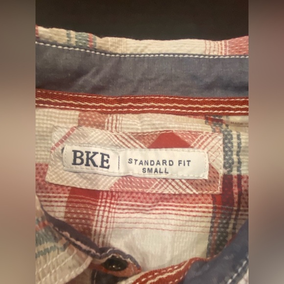 BKE Buckle Mens Plaid Long Sleeve Pearl Snap Up Western Rodeo Shirt Size Small - Picture 6 of 8